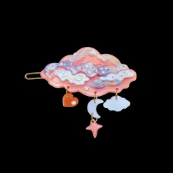 Maanesten Stargaze Hårspænde Flamingo Pink Best Sale